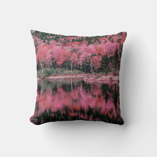 Herbst in rosa Pillow Kissen (Vorderseite)