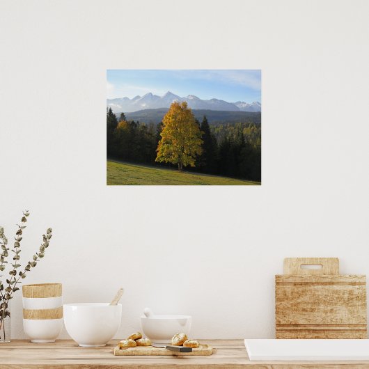 Herbst in Tatra Poster (Küche)