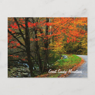 Herbst in Tremont - Große, rauchige Berge Postkarte