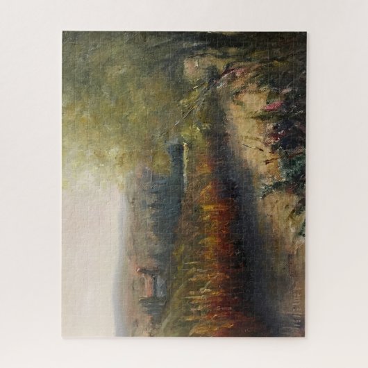 Herbst in Umbrien Originalwerk Puzzle (Vertikal)