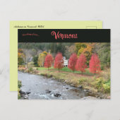 Herbst in Vermont Postkarte (Vorne/Hinten)