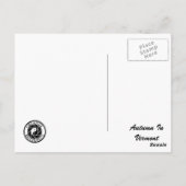 Herbst in Vermont Postkarte (Rückseite)