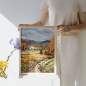 Herbst in Vermont Weinwanderwege Mendrisiotto Poster