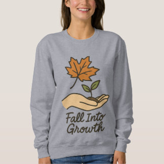 Herbst in Wachstum - Herbstleaf und Saatgut-Design Sweatshirt