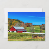 Herbst in West Virginia Karte (Vorderseite)