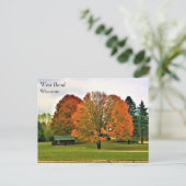 Herbst in Westbend, Wisconsin Postcard Postkarte (Stehend Vorderseite)