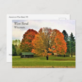 Herbst in Westbend, Wisconsin Postcard Postkarte (Vorne/Hinten)