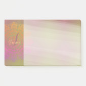 Herbst in Winter Mandala Monogram Post-It Notes Klebezettel (Vorderseite)