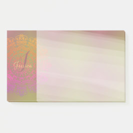 Herbst in Winter Mandala Monogram Post-It Notes Klebezettel