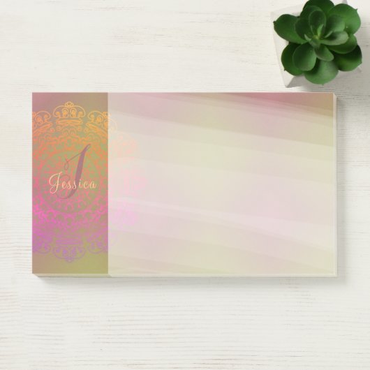 Herbst in Winter Mandala Monogram Post-It Notes Post-it Klebezettel (Büro)