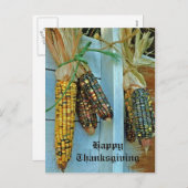 Herbst Indischer Mais Feiertagspostkarte (Vorne/Hinten)