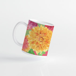 Herbst Inspiriert Chrysanthemum Kaffeetasse