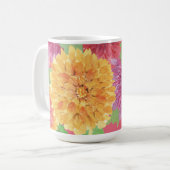 Herbst Inspiriert Chrysanthemum Kaffeetasse (Vorderseite Links)