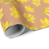 Herbst Inspiriert Goldene Blume für Herbst Nahtlos Geschenkpapier (Rolleneckpunkt)