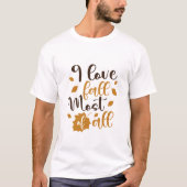 Herbst inspirierte Typografie T-Shirt (Vorderseite)
