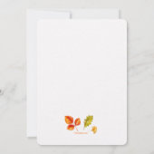 Herbst ist hier Einladung (Rückseite)