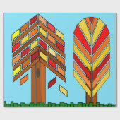 Herbst ist hier geschenkpapier (Flach)