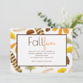 Herbst ist in der Luft Einladung (Stehend Vorderseite)