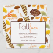 Herbst ist in der Luft Einladung (Vorne/Hinten)