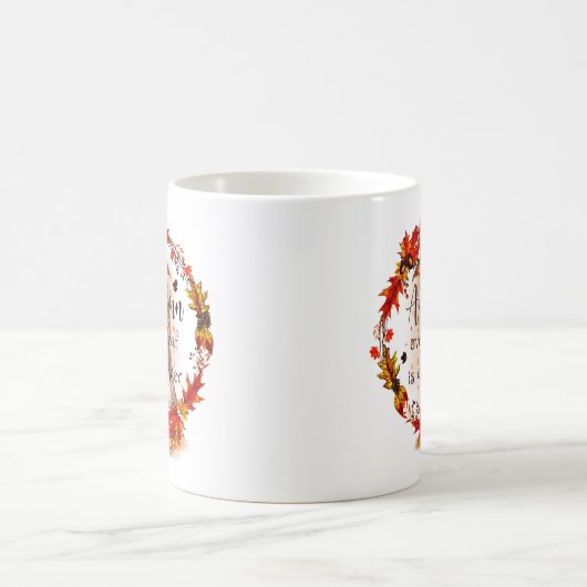 Herbst ist jeder Leaf ein Blume-Button Kaffeetasse (Mittel)