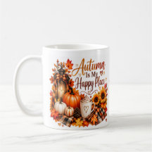 Herbst ist mein glücklicher Ort | Cozy Fall Kürbis