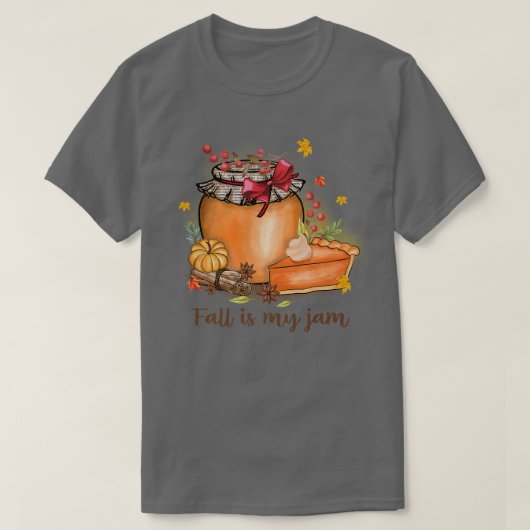 Herbst ist mein Jam Top Trendy Sprichwort Herbst T (Design vorne)