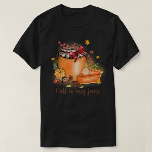 Herbst ist mein Jam Top Trendy Sprichwort Herbst T (Design vorne)