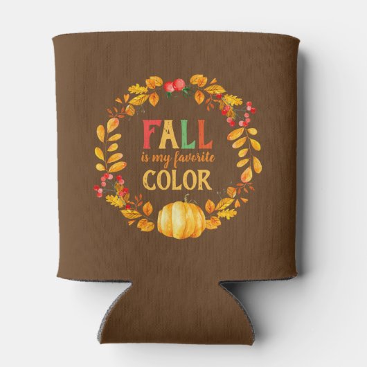 Herbst ist mein Lieblings-Farb-Herbstleaves Pumpki Dosenkühler (Rückseite)