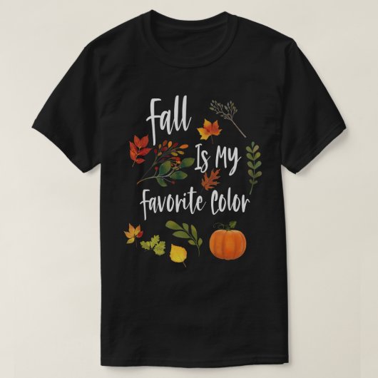 Herbst ist mein LieblingsfarbenHerbstsaisondesign T-Shirt (Design vorne)