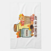 Herbst ist mein Stau Geschirrtuch (Vertikal)