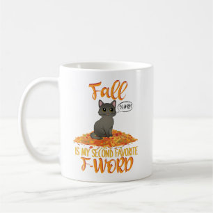 Herbst ist mein zweiter Favorit F-Word - Herbstkat Kaffeetasse