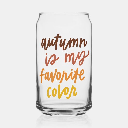 "Herbst ist meine Lieblingsfarbe Dosenglas (Vorderseite)