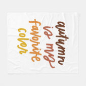 "Herbst ist meine Lieblingsfarbe Fleecedecke (Vorderseite (Horizontal))