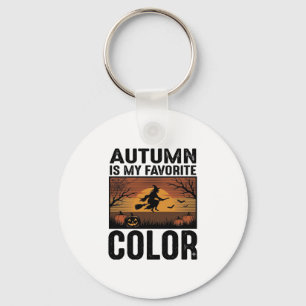 Herbst ist meine Lieblingsfarbe Halloween Hexen-De Schlüsselanhänger