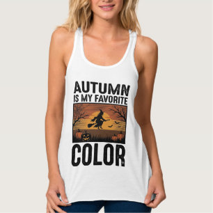 Herbst ist meine Lieblingsfarbe Halloween Hexen-De Tank Top