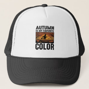 Herbst ist meine Lieblingsfarbe Halloween Hexen-De Truckerkappe
