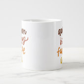 "Herbst ist meine Lieblingsfarbe Jumbo-Tasse (Vorderseite)