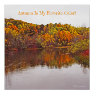 "HERBST IST MEINE LIEBLINGSFARBE!/ MICHIGAN POSTER