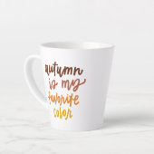 "Herbst ist meine Lieblingsfarbe Milchtasse (Linke Ecke)