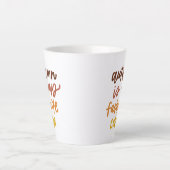 "Herbst ist meine Lieblingsfarbe Milchtasse (Vorderseite)