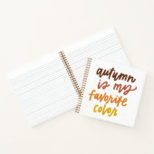 "Herbst ist meine Lieblingsfarbe Notizblock (Innenseite)