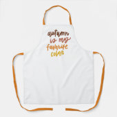 "Herbst ist meine Lieblingsfarbe Schürze (Vorderseite)