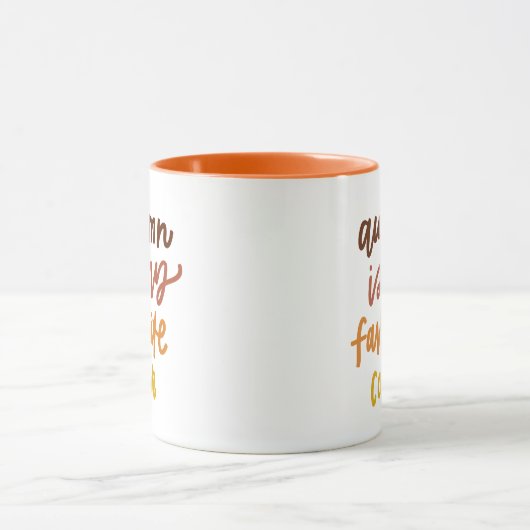 "Herbst ist meine Lieblingsfarbe Tasse (Zentrum)