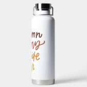 "Herbst ist meine Lieblingsfarbe Trinkflasche (Rückseite)