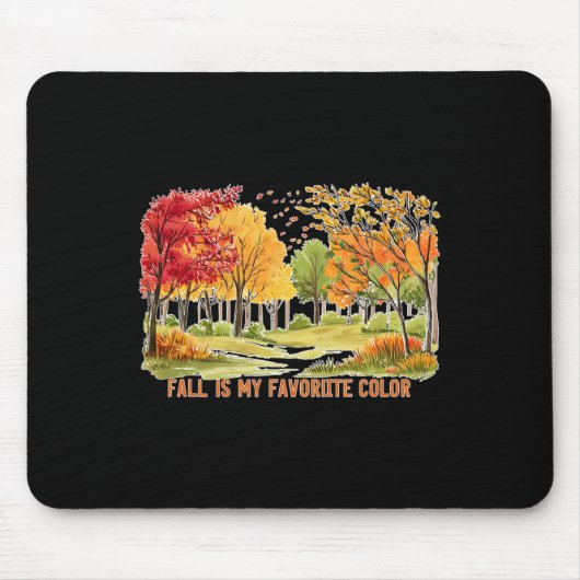 Herbst ist meine Lieblingsfarbensaison Blätter Hal Mousepad (Vorne)