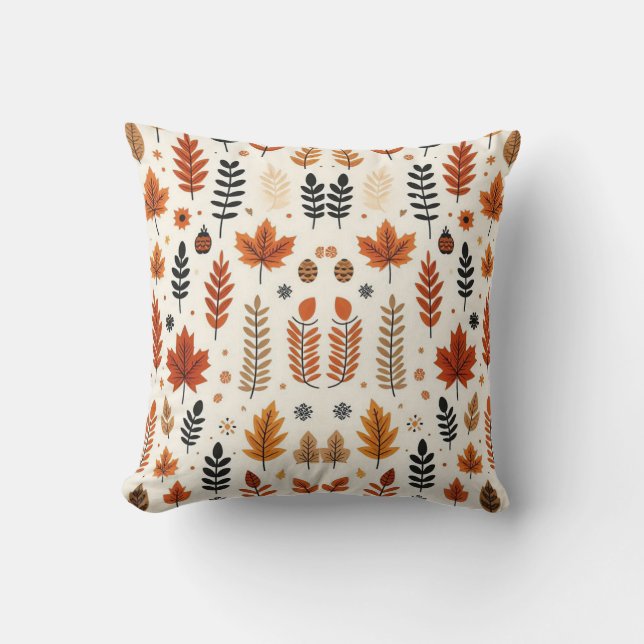 Herbst-Jahresmuster Herbstdesign Kissen (Vorderseite)