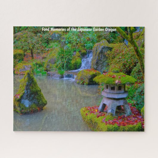 Herbst Japanischer Garten Oregon. Jigsaw Puzzle (Horizontal)