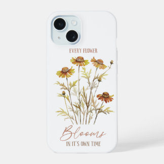 Herbst | Jede Blume blüht in ihrer eigenen TiME iPhone 15 Hülle