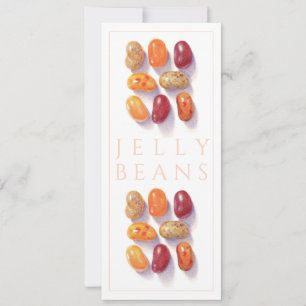 HERBST JELLY BEANS 4x9,25 Flachkarte Einladung