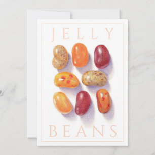HERBST-JELLY BEANS 5x7 Flachkarte Einladung